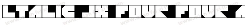 ltalic JX Four Four Adjust字体转换